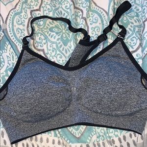 Grey sports bra